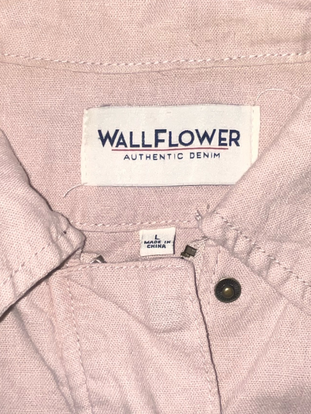 Linen blend Wallflower Pink Sleeveless Utility Vest - Picture 2 of 5